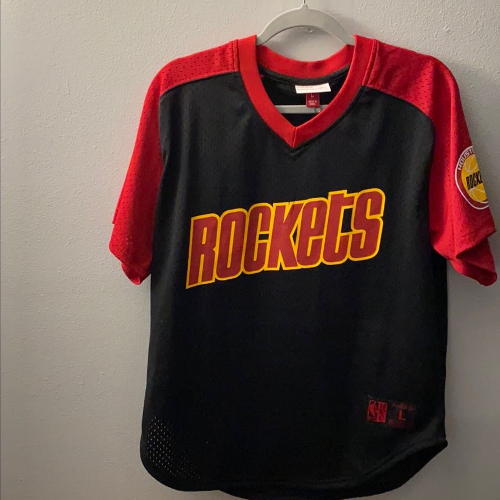 Men’s Houston Rockets Mitchell & Ness jersey Vneck